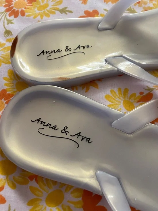 2GIRLY FLIP FLOPS Anna & Ava Pearlescent + Brown Glitterflops Pearl - Picture 6 of 8